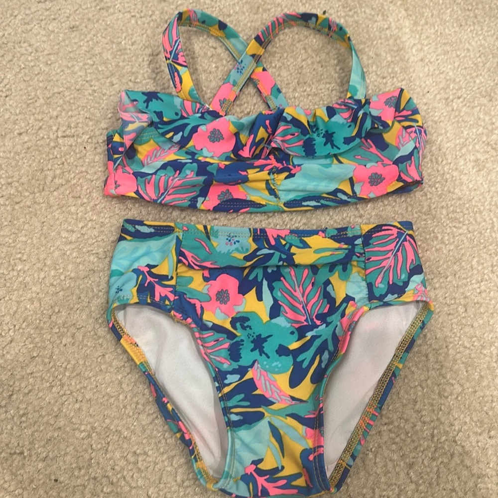 Cat & Jack Floral Girls Bikini Size 4T